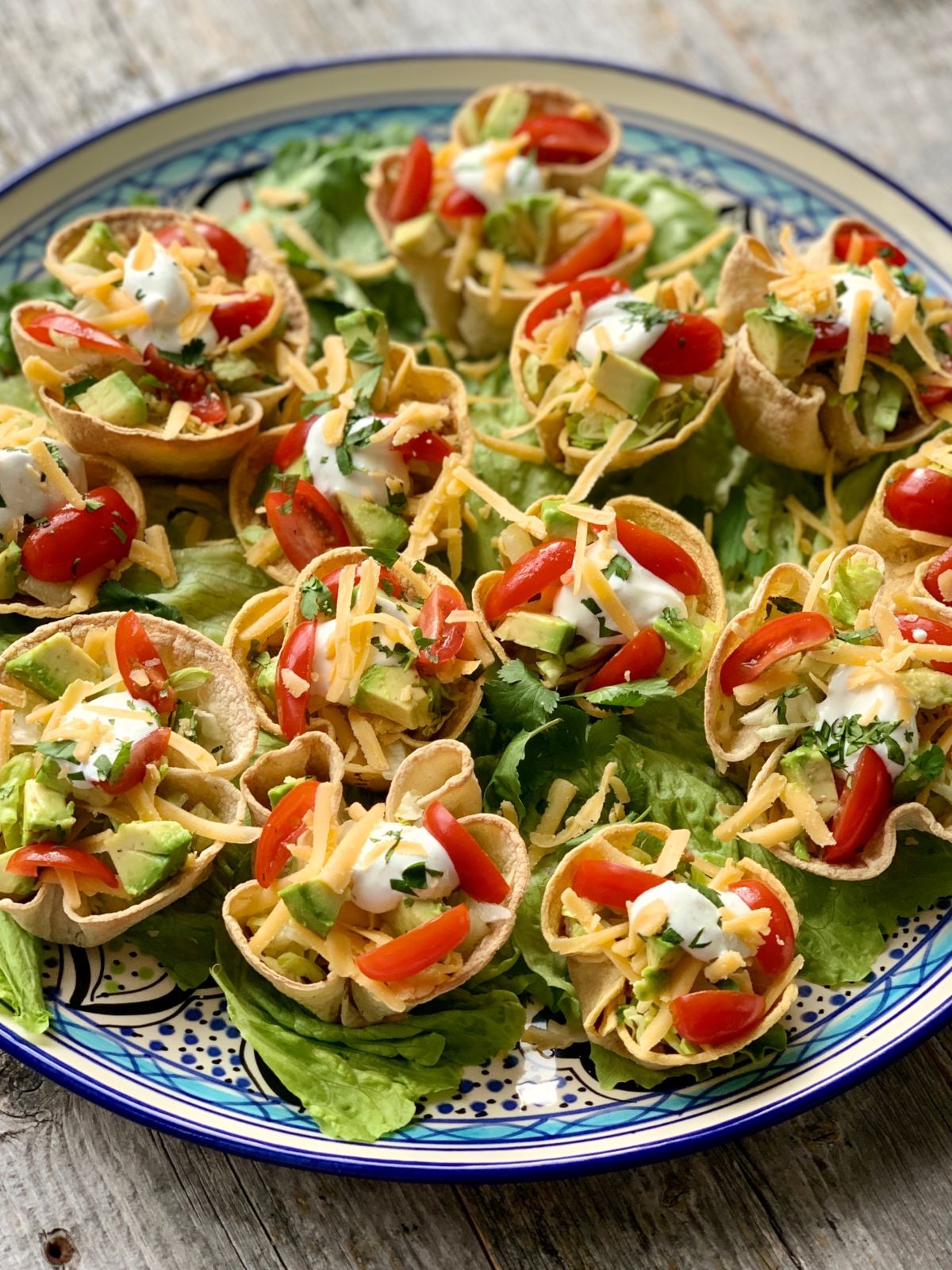 Mini Taco Salad Cups