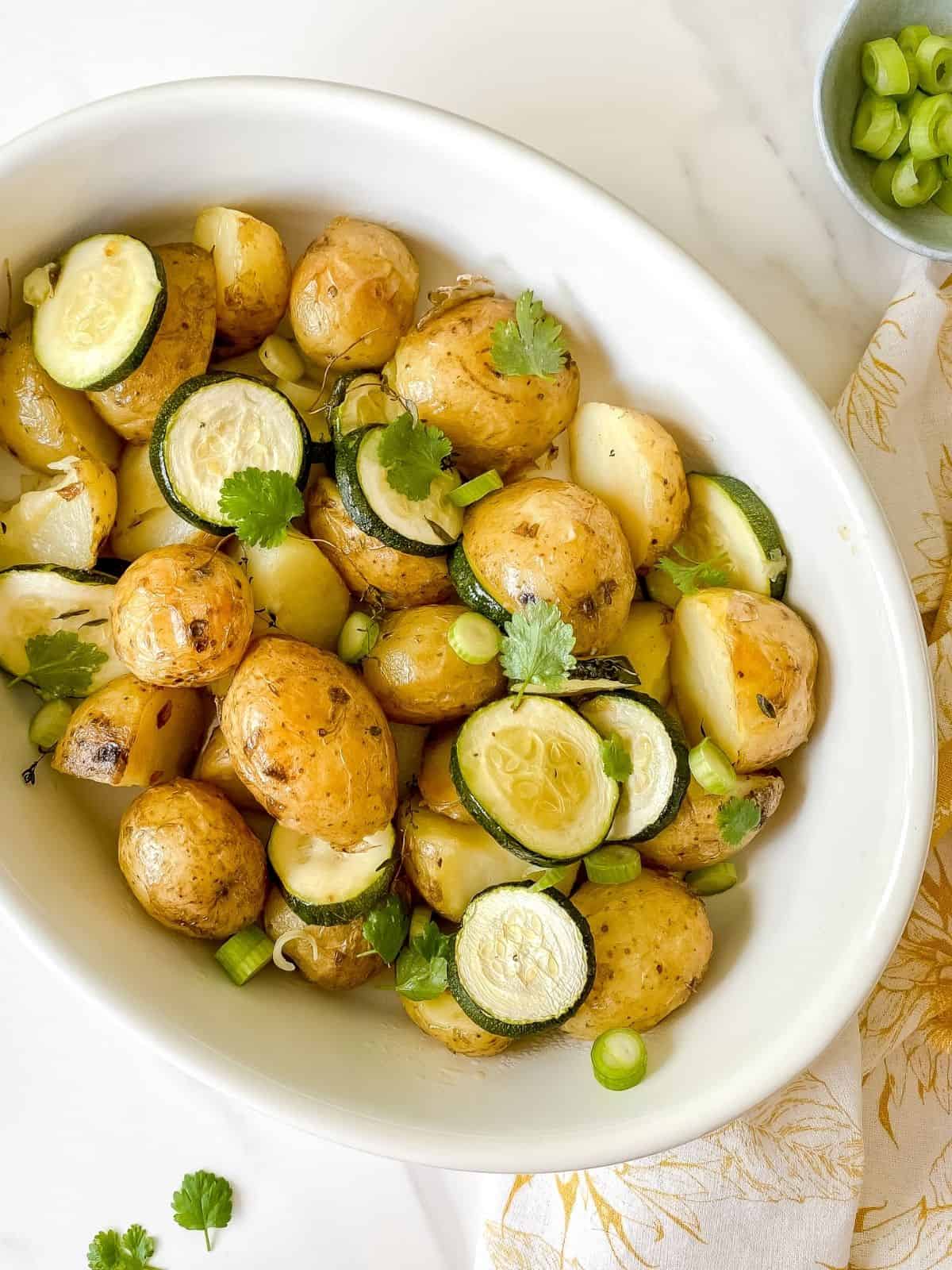 Roasted Zucchini and Potatoes