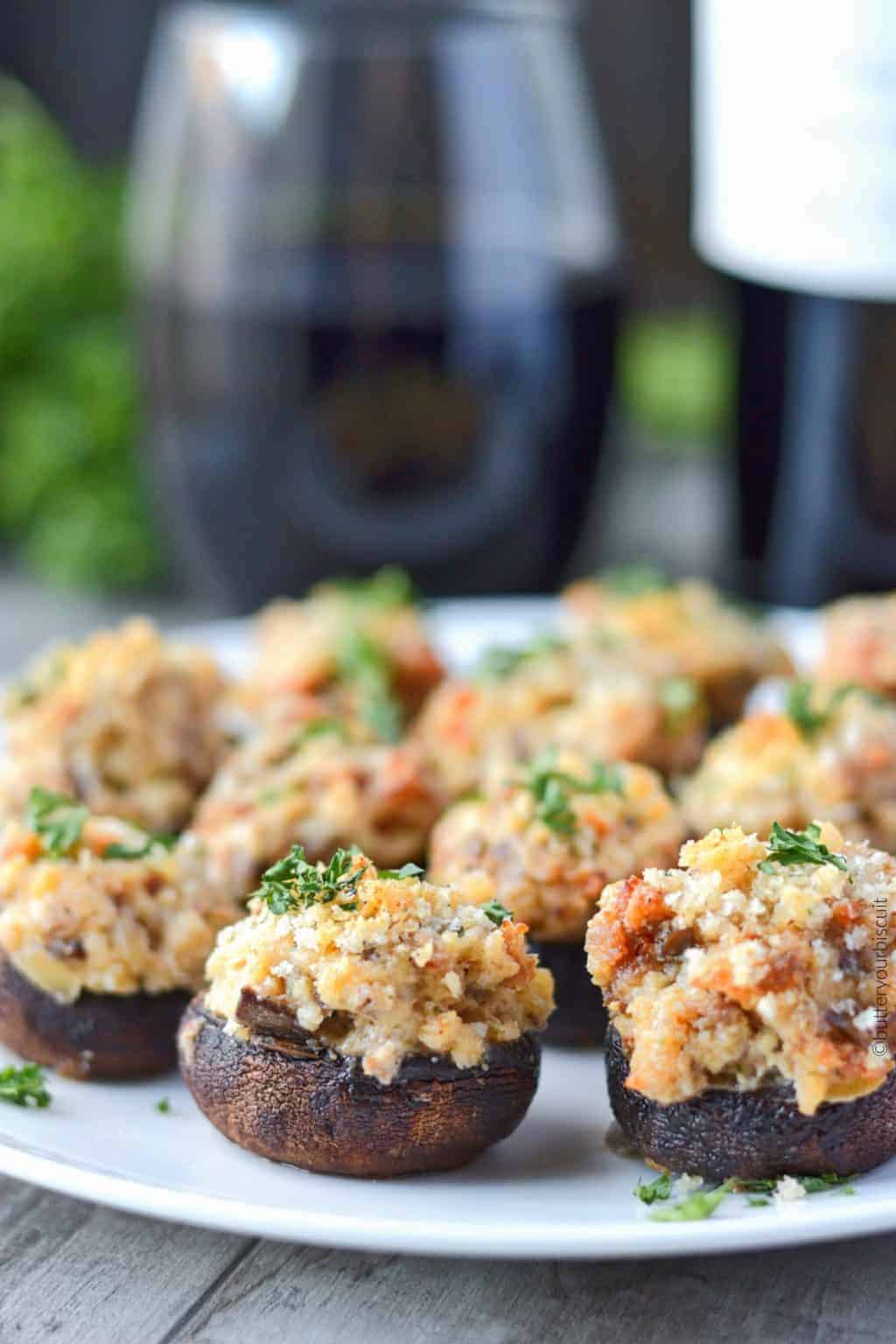  Italian Sausage Stuffed Mushrooms