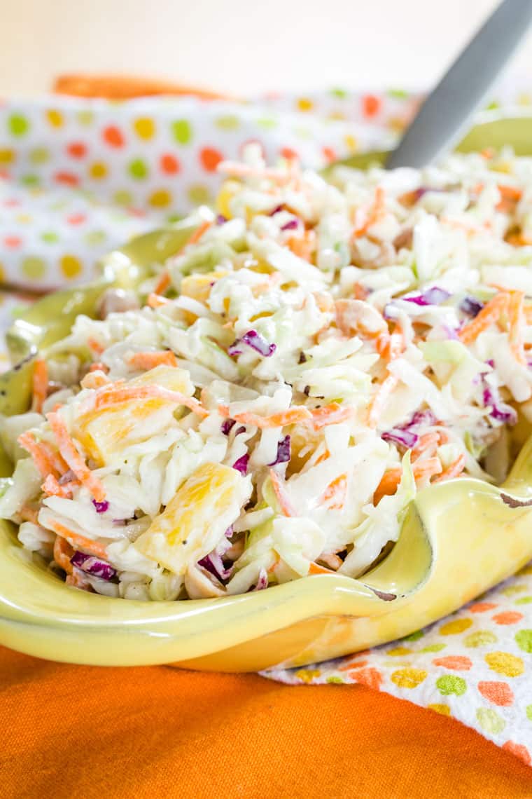 Hawaiian Pineapple Coleslaw