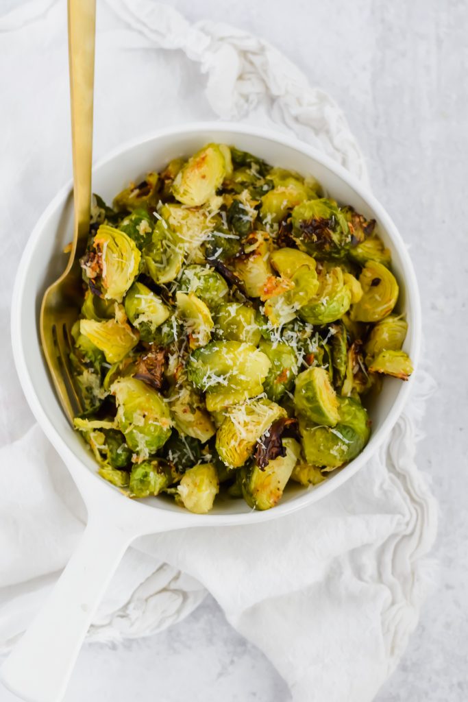 Crispy Parmesan Brussels Sprouts