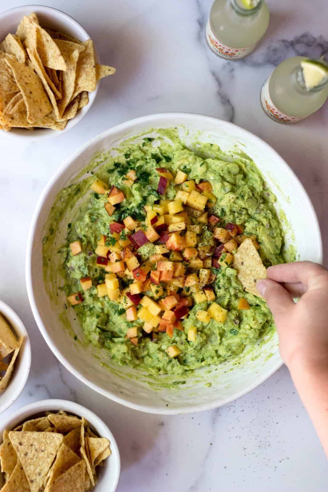 Peach Guacamole