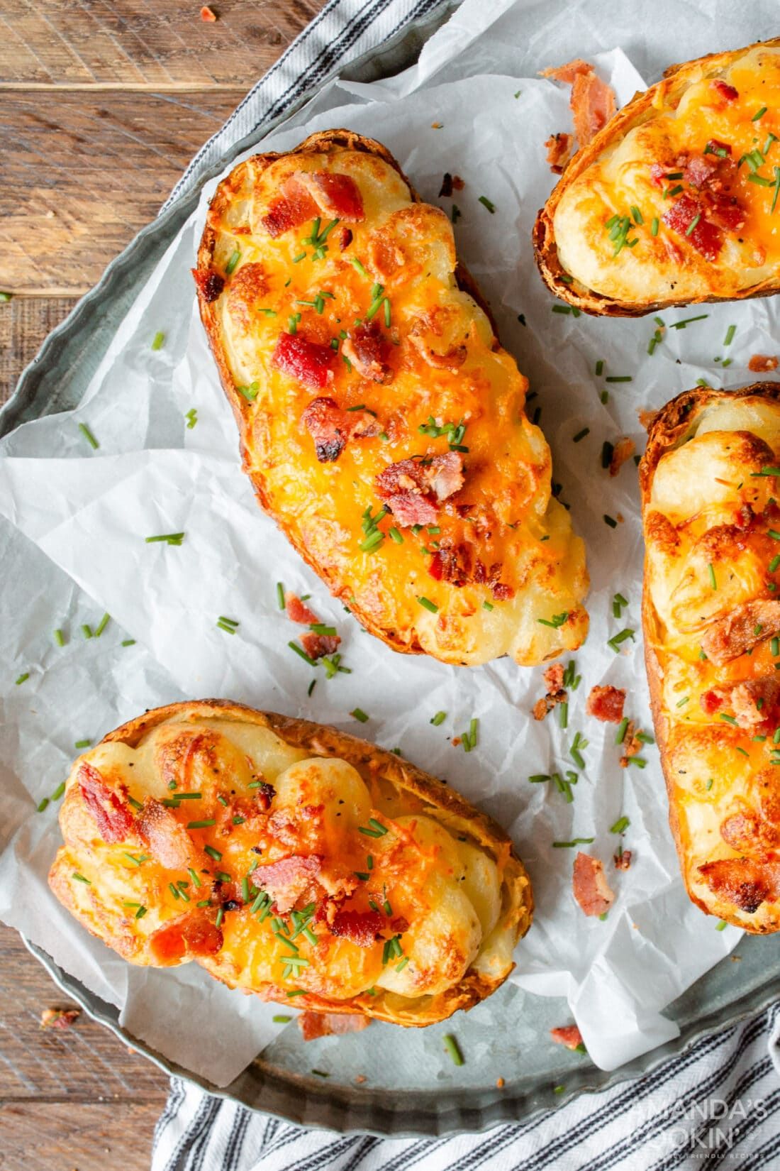 Air Fryer Twice Baked Potatoes