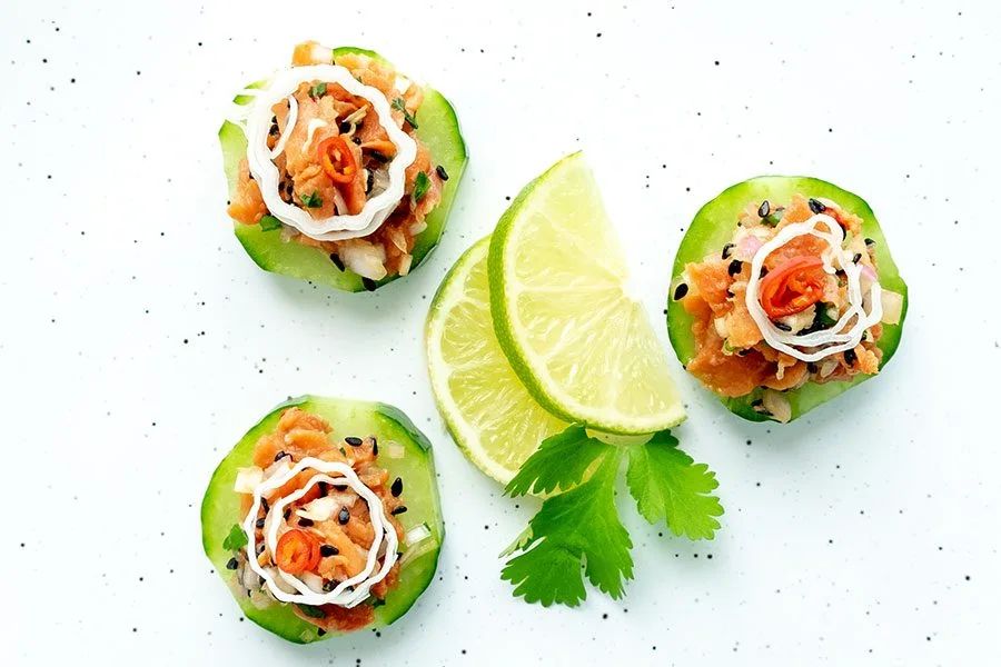 Smoked Salmon Tartare Bites