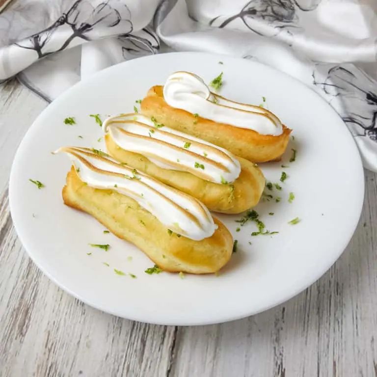 Lime Meringue Mini Eclairs