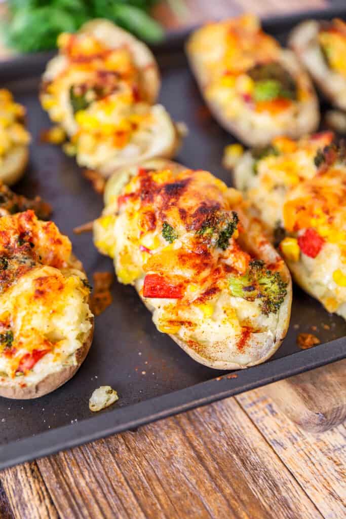 Veggie Twice Baked Potatoes