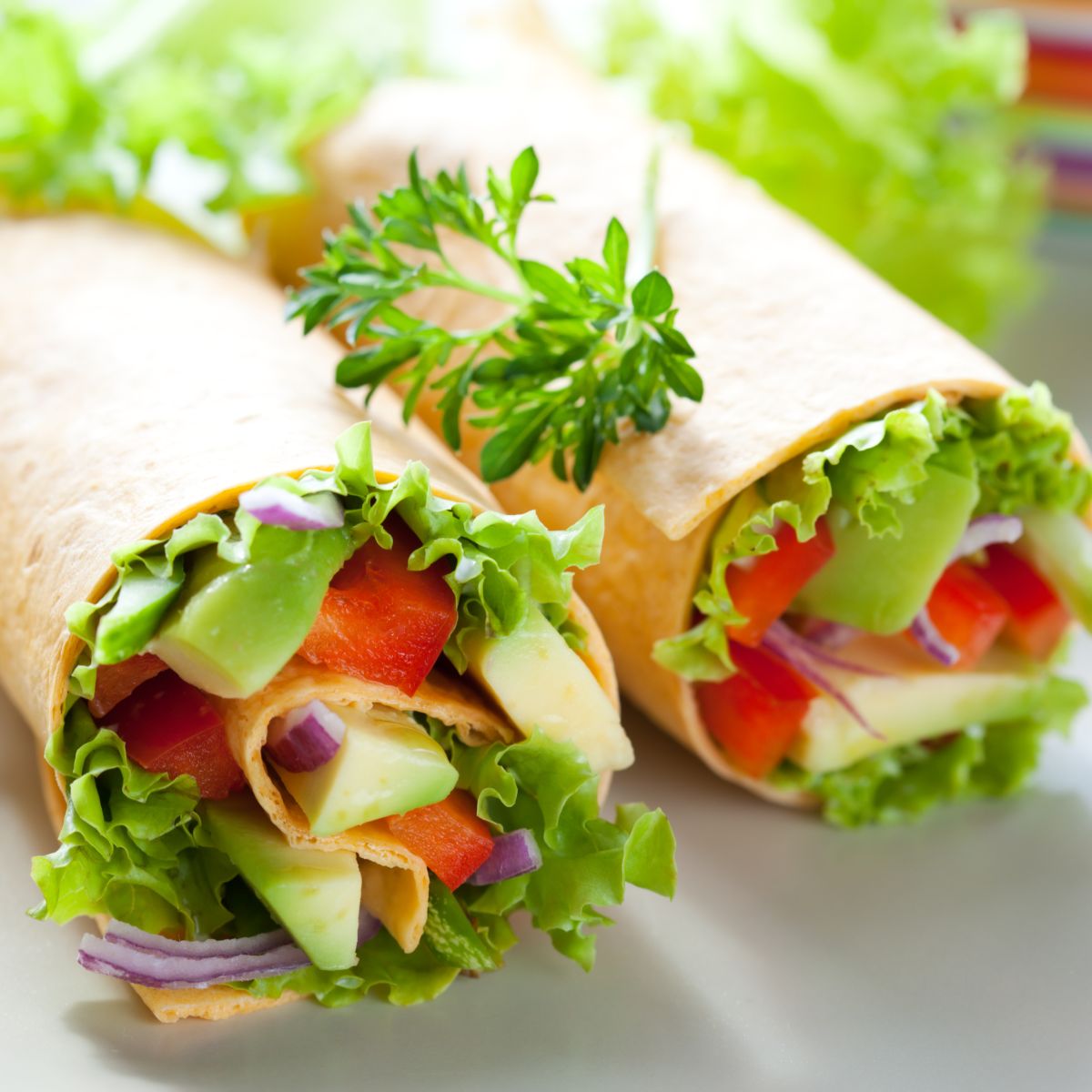 Healthy Chicken Wrap - Green Healthy Cooking