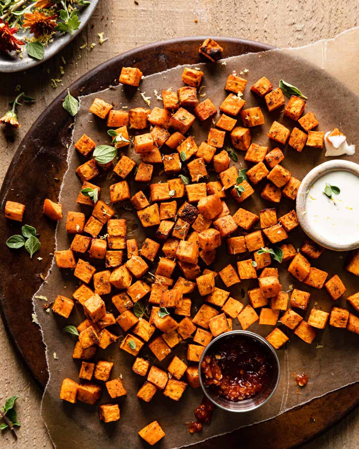 Air Fryer Sweet Potato Cubes