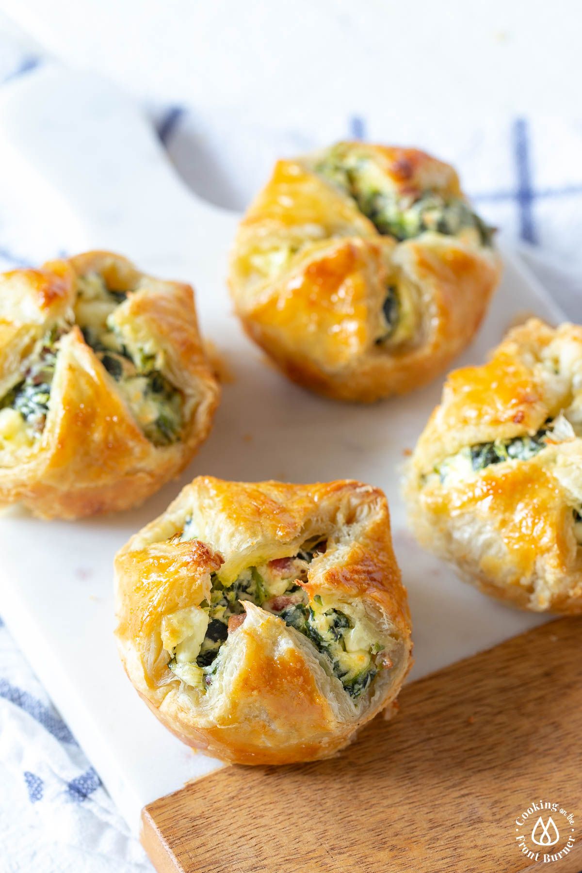 Feta Spinach Bacon Puff