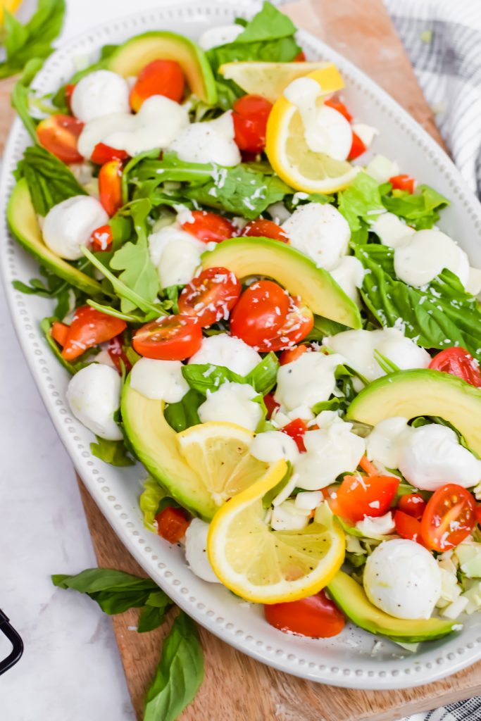 Lemon Basil Caprese Salad