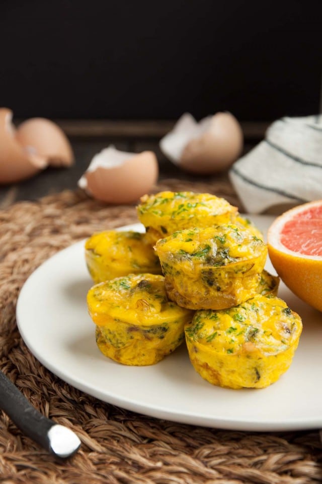 Egg Muffins with Broccoli and Cheddar