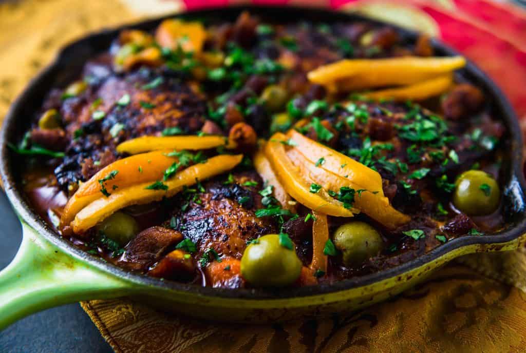 Chicken Tagine with preserved Lemons and Olives