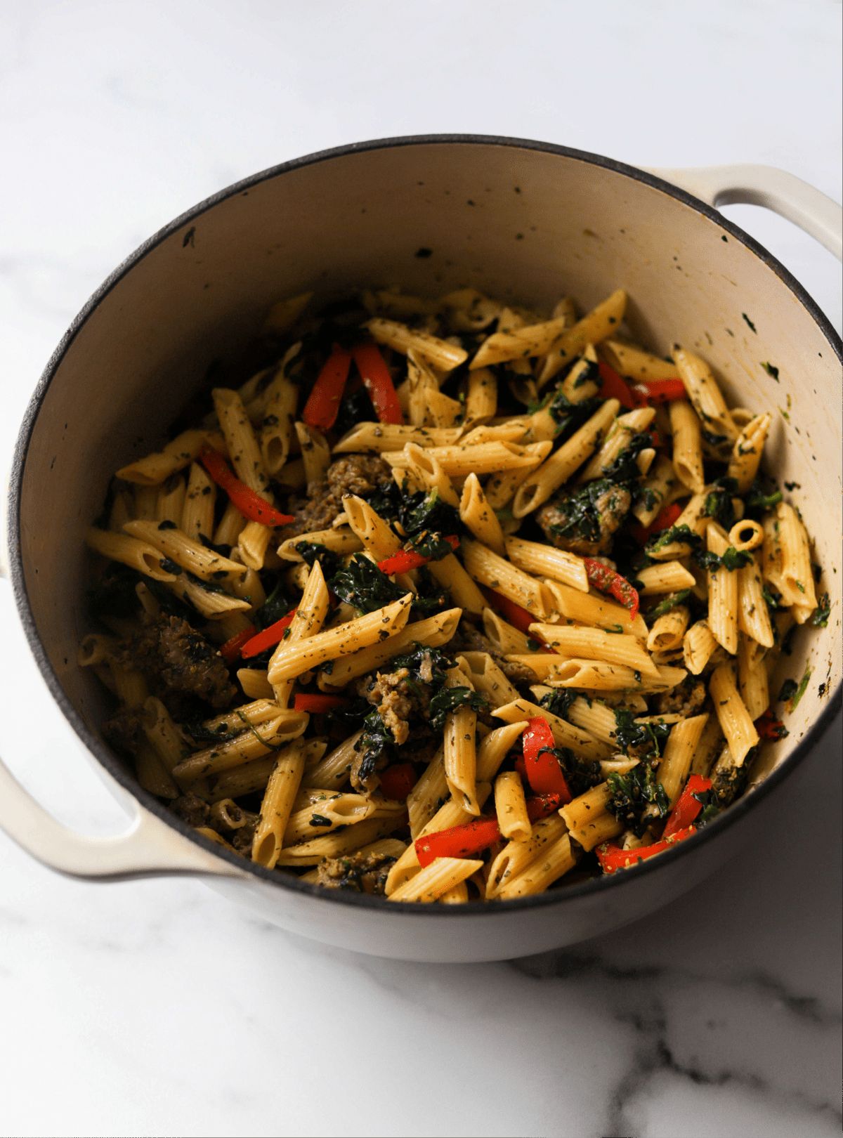 Cajun Sausage Pasta with Peppers