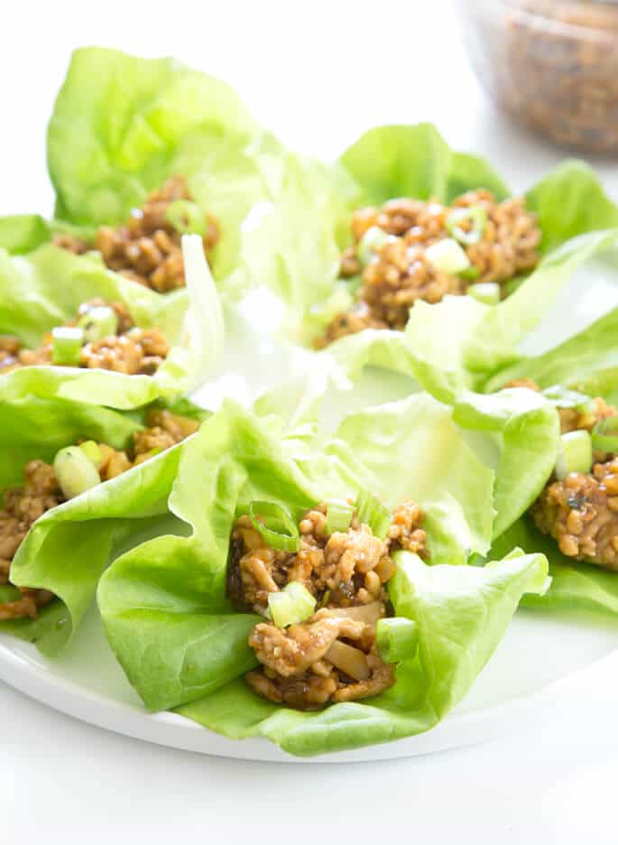 Asian Chicken Lettuce Wraps