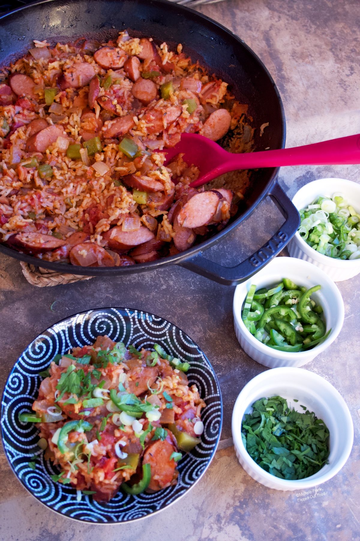 Cajun Sausage and Rice Skillet