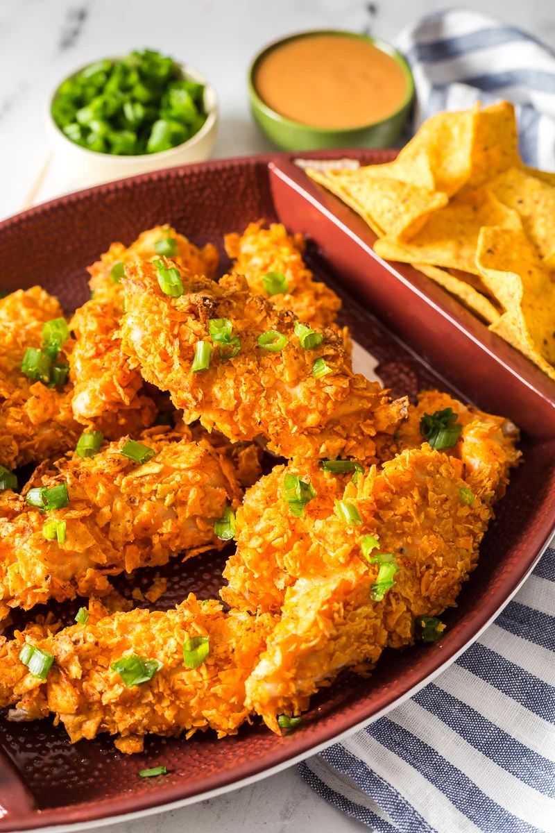 Baked Cool Ranch Doritos Chicken Tenders