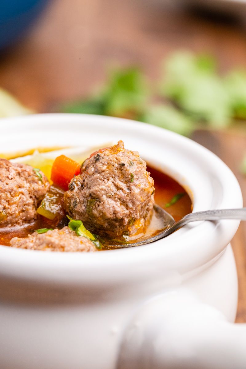 Keto Albondigas Meatball Soup