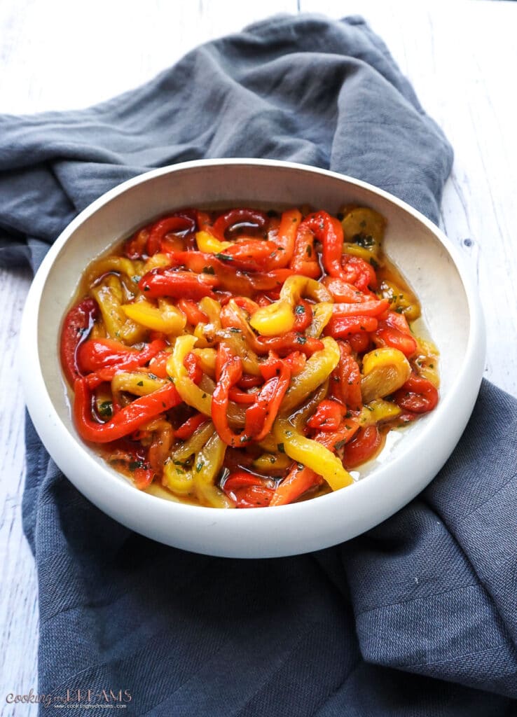 Marinated Roasted Bell Peppers