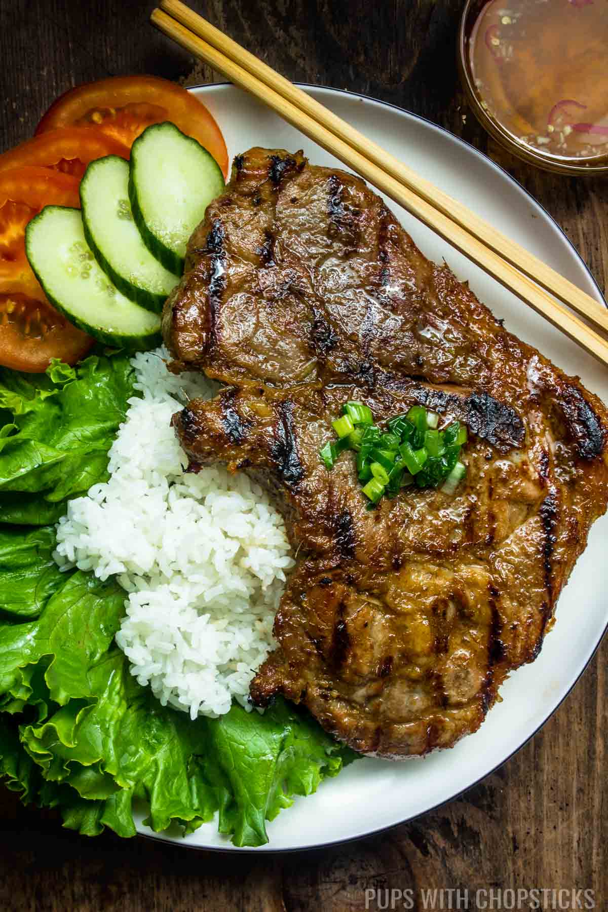 Grilled Lemongrass Pork Chops