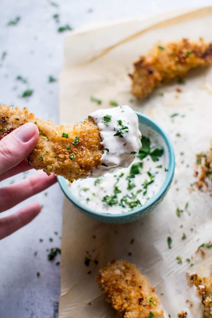 Baked Honey Lemon Chicken Tenders