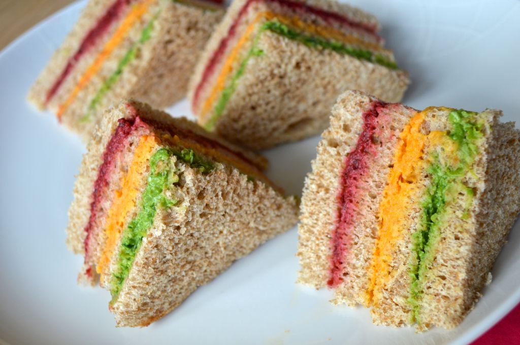 Rainbow Sandwiches