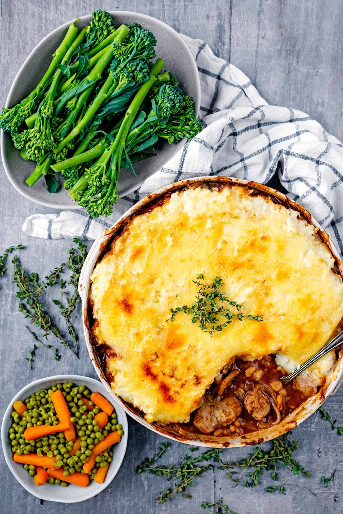 Sausage and Mash Pie