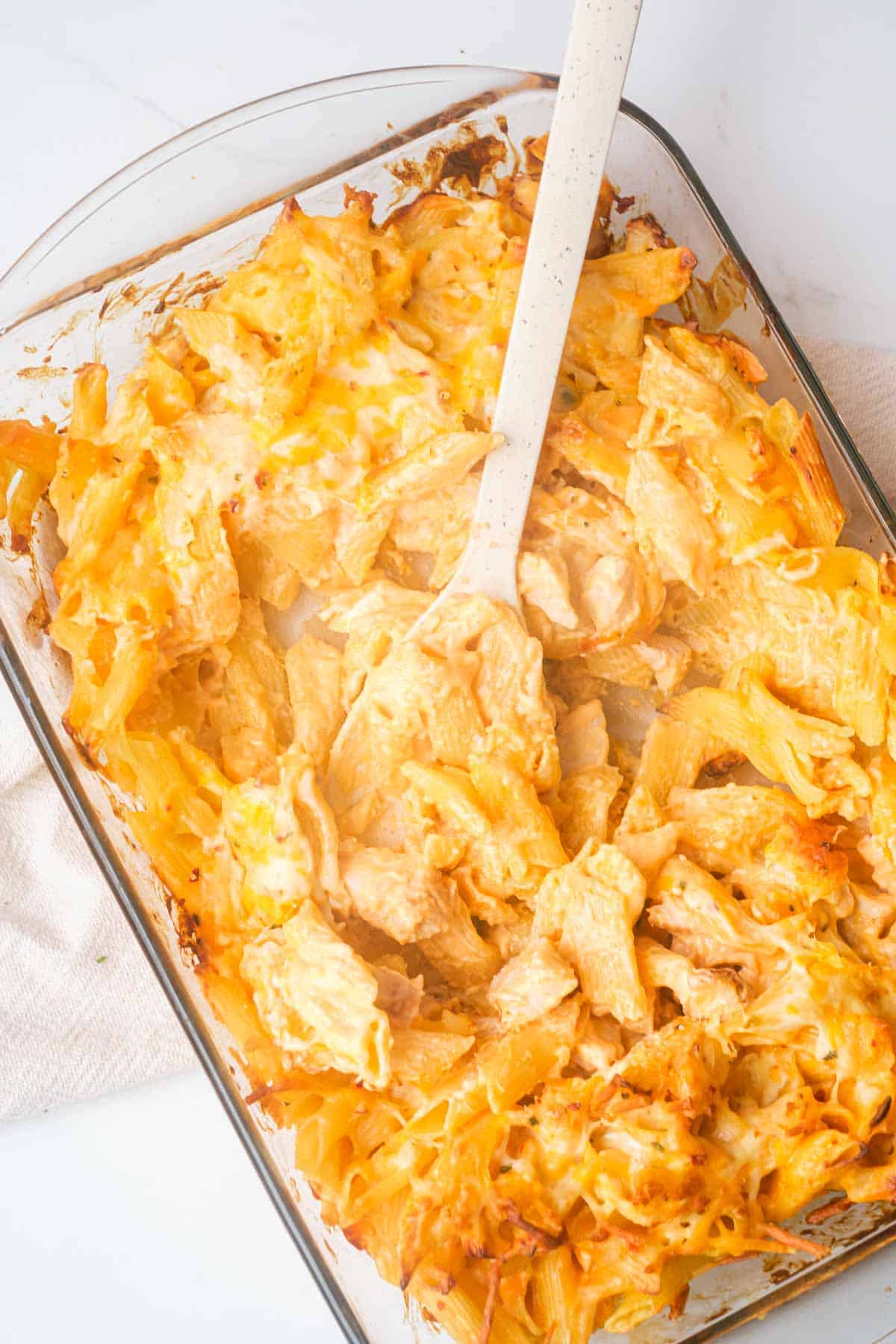 Buffalo Chicken Pasta Bake