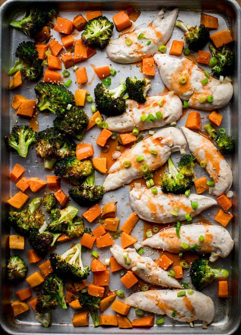 Sheet Pan Chicken and Broccoli