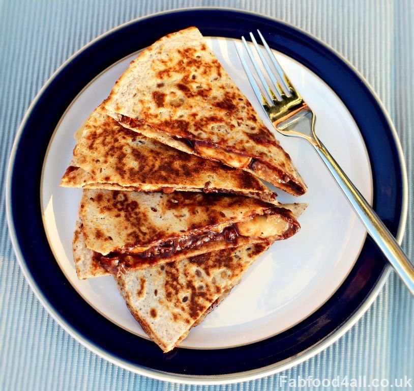 Banana Chocolate Quesadilla