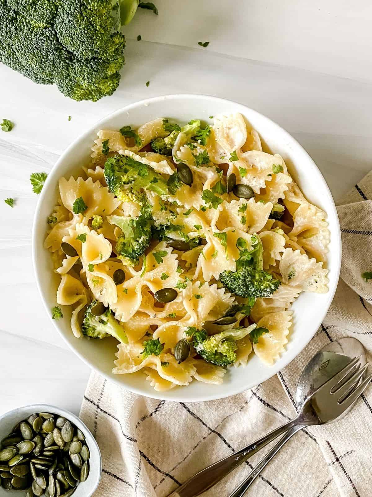 Tahini Broccoli Pasta