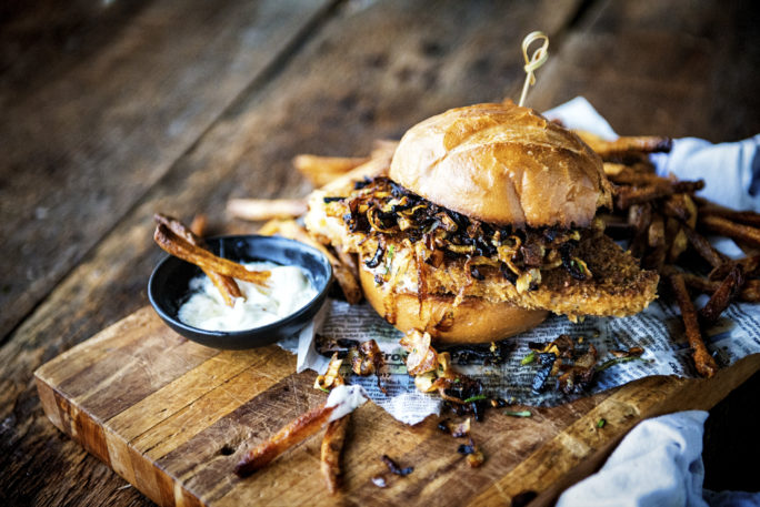 Fried Pork Chop Sandwich