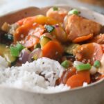 salmon stir fry
