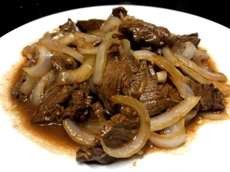 beef and onion stir fry