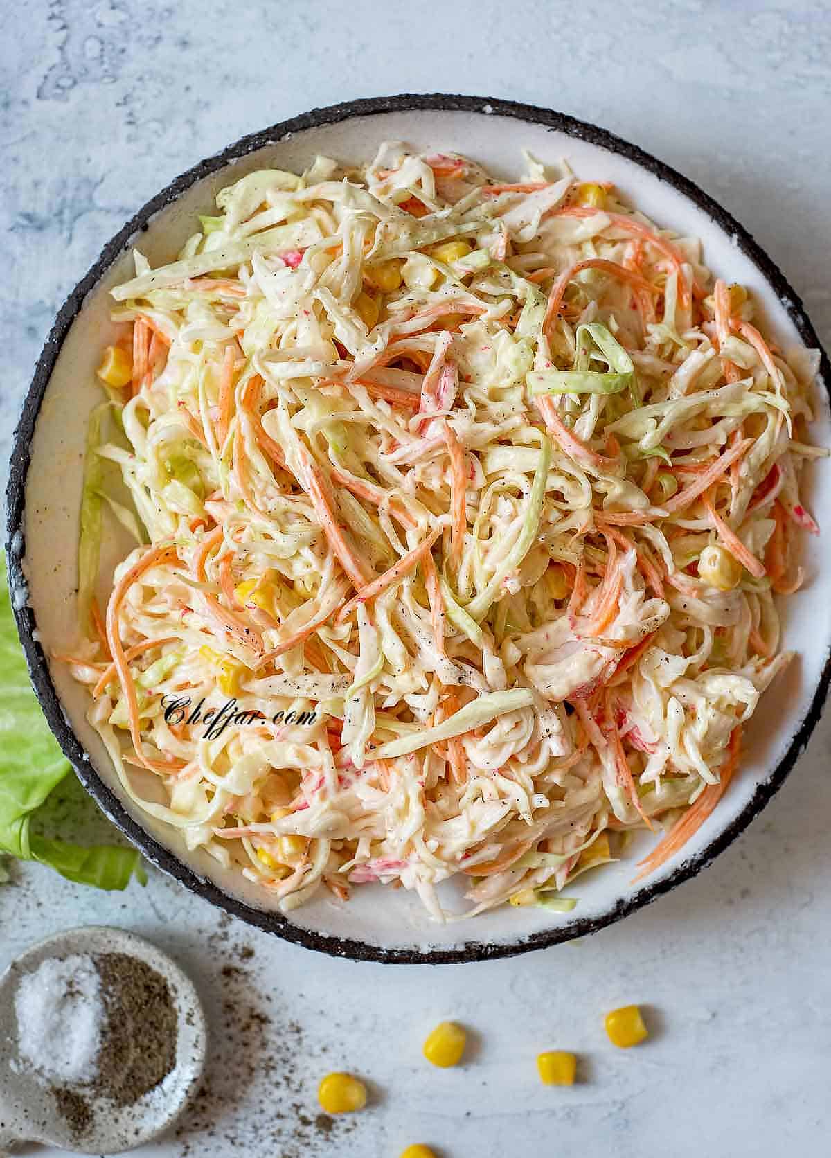 crab and cabbage salad