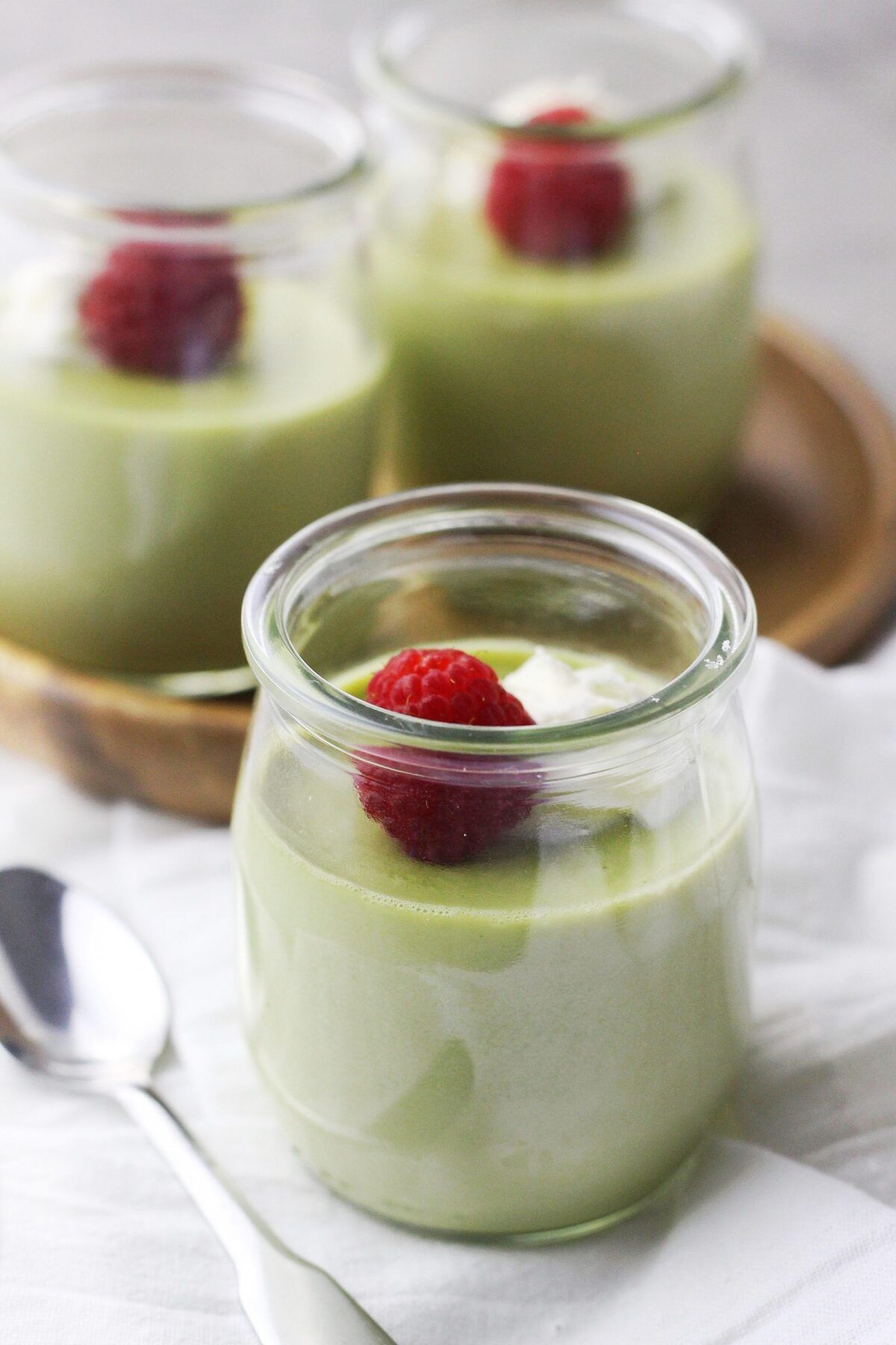 matcha green tea pana cotta