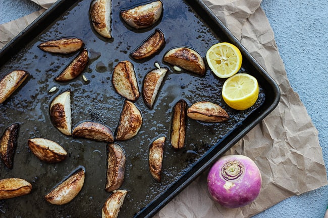 Roasted Turnips with Lemon