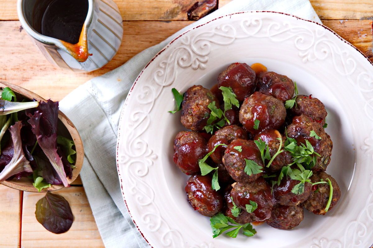 bison meatballs