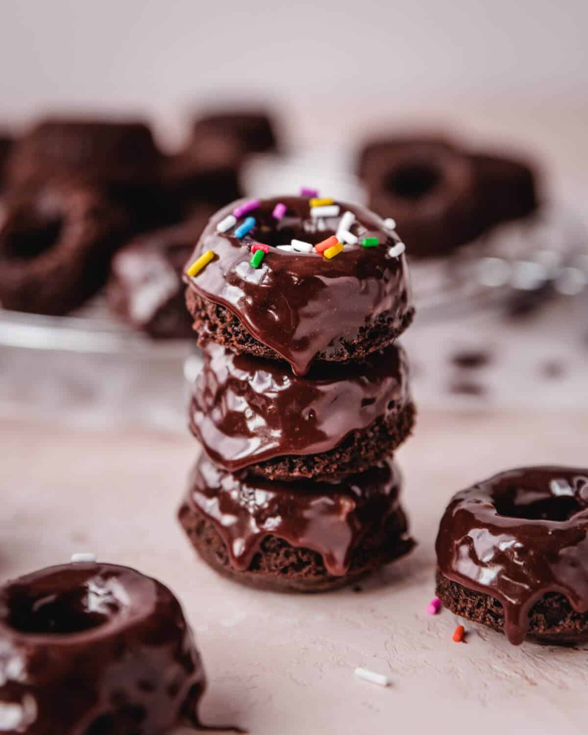 chocolate mini donuts