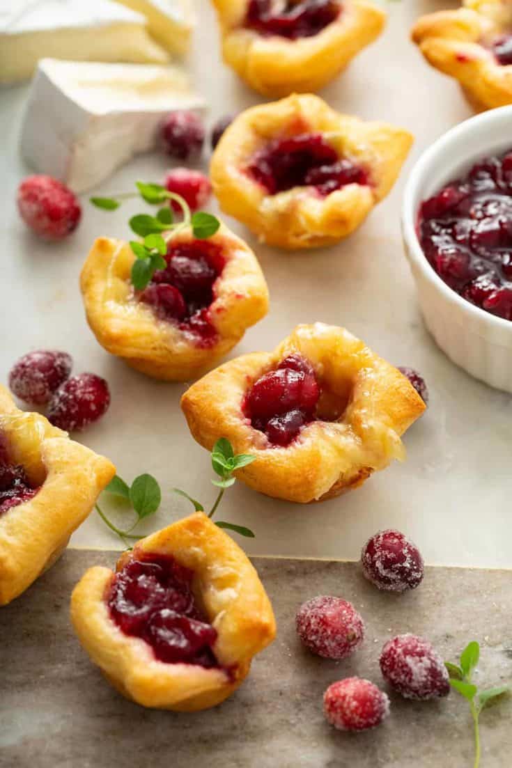 cranberry brie bites