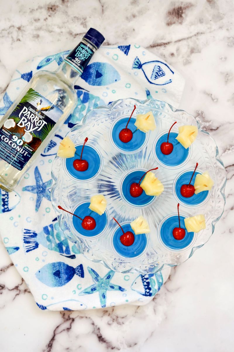 blue hawaiian jello shots