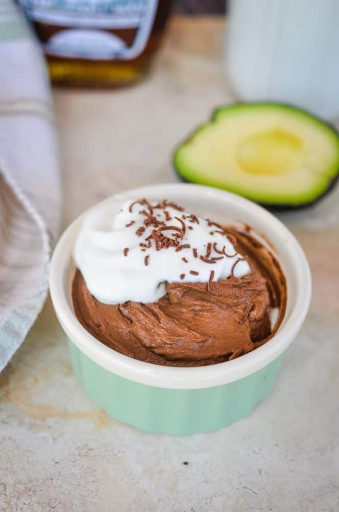 chia avocado chocolate mousse