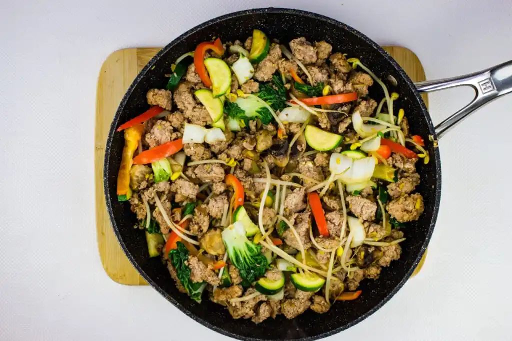 spicy pork vegetable stir fry