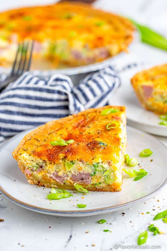 ham and broccoli quiche