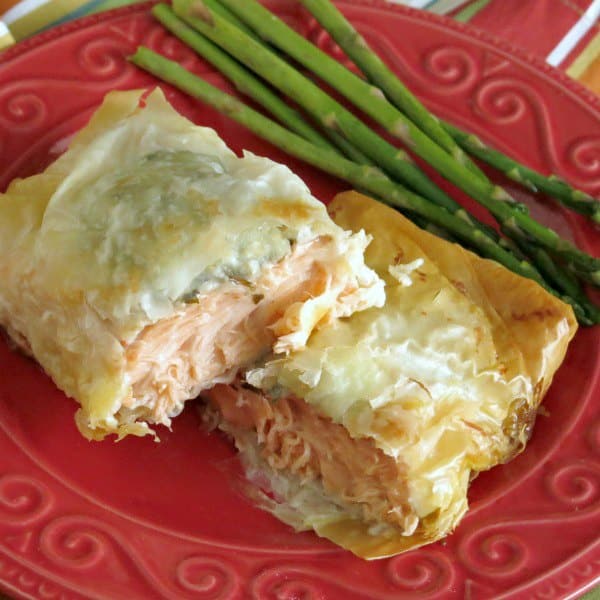 phyllo wrapped salmon 