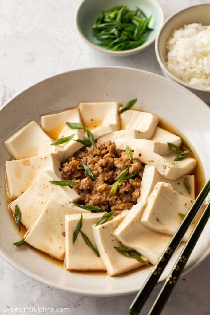 steamed tofu pork