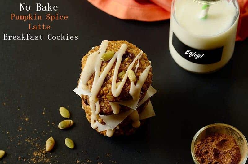 pumpkin spice latte breakfast cookies