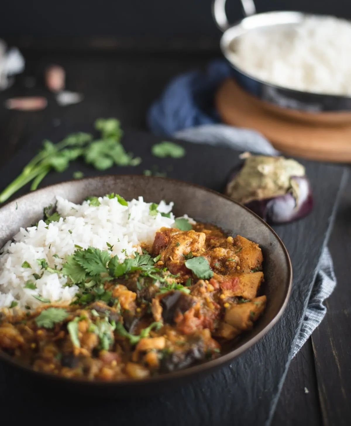 chicken curry with eggplant