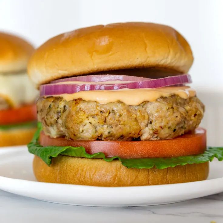 ground pork burgers