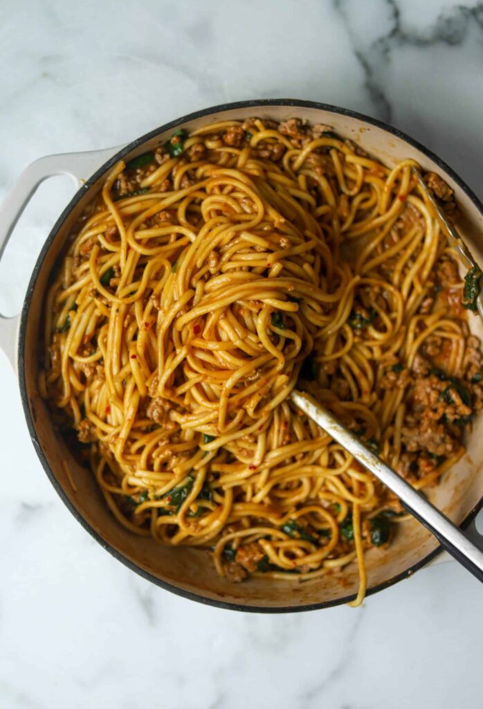 spicy sesame noodles