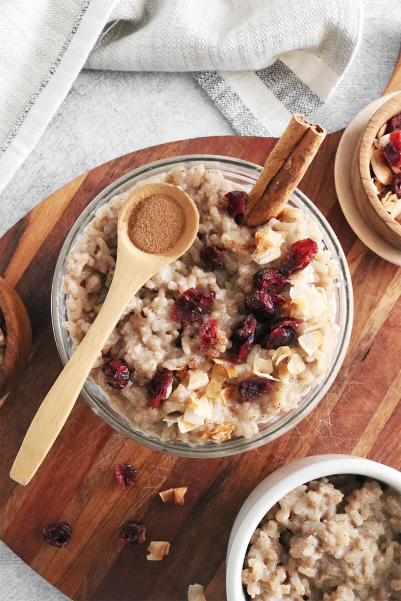 rice pudding with coconut milk